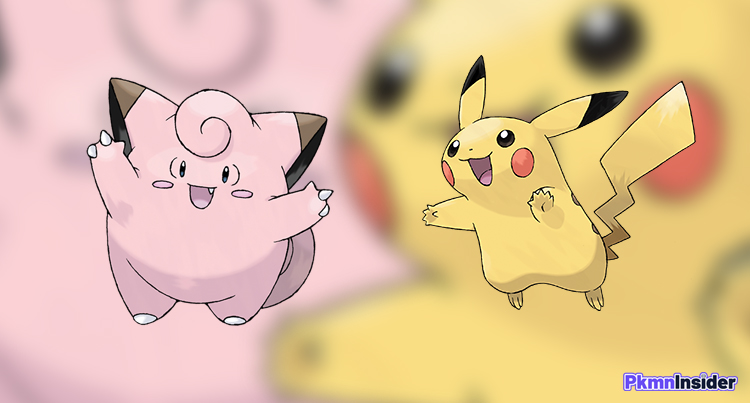 Pokémon Clefairy and Pikachu