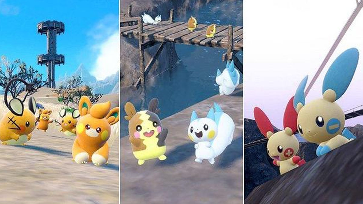 Pawmi, Morpeko, Pachirisu, Plusle and Minun Pokémon