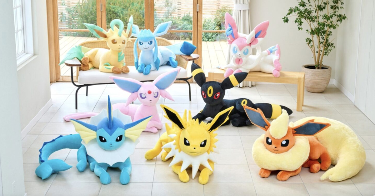 Pokémon Eevee Plushes - Jolteon - Vaporeon - Flareon