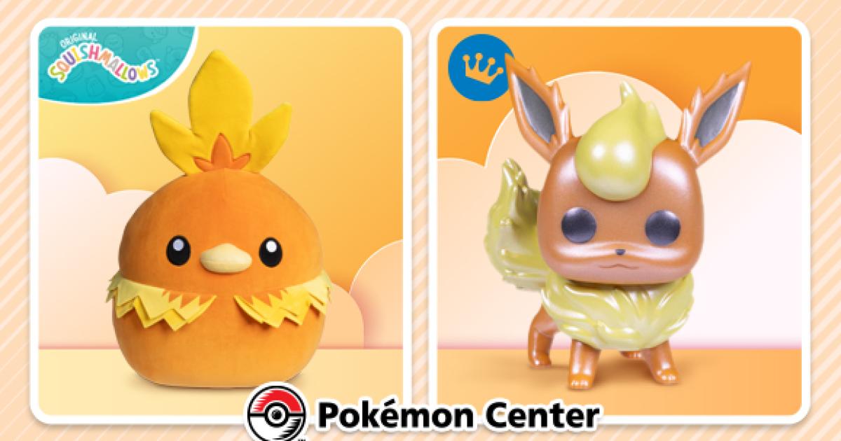 Torchick and Flareon Funko Figures