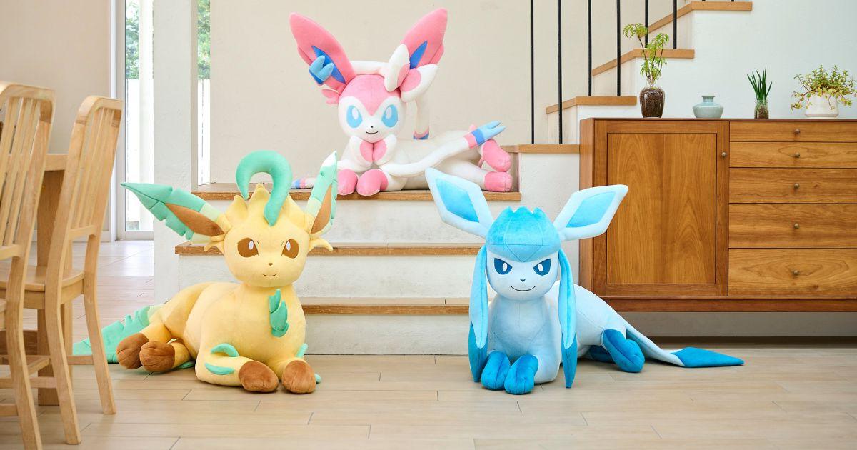 Leafeon, Glaceon & Sylveon Pokédex-Size Plush